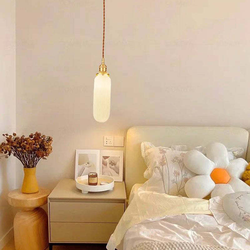 Valentina Nordic Ceramic Pendant Light in Bedroom