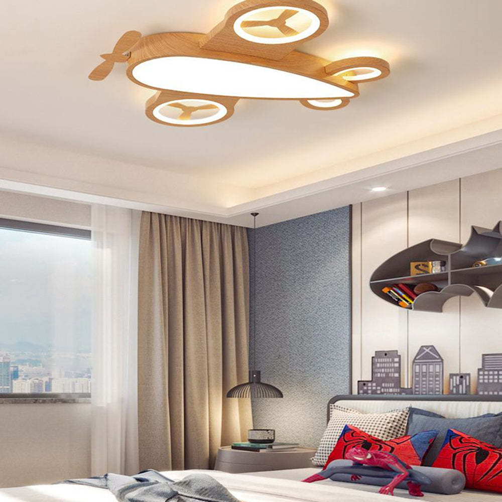 Airplane Ceiling Light, Minori Modern Art Deco Style in Kid's Room