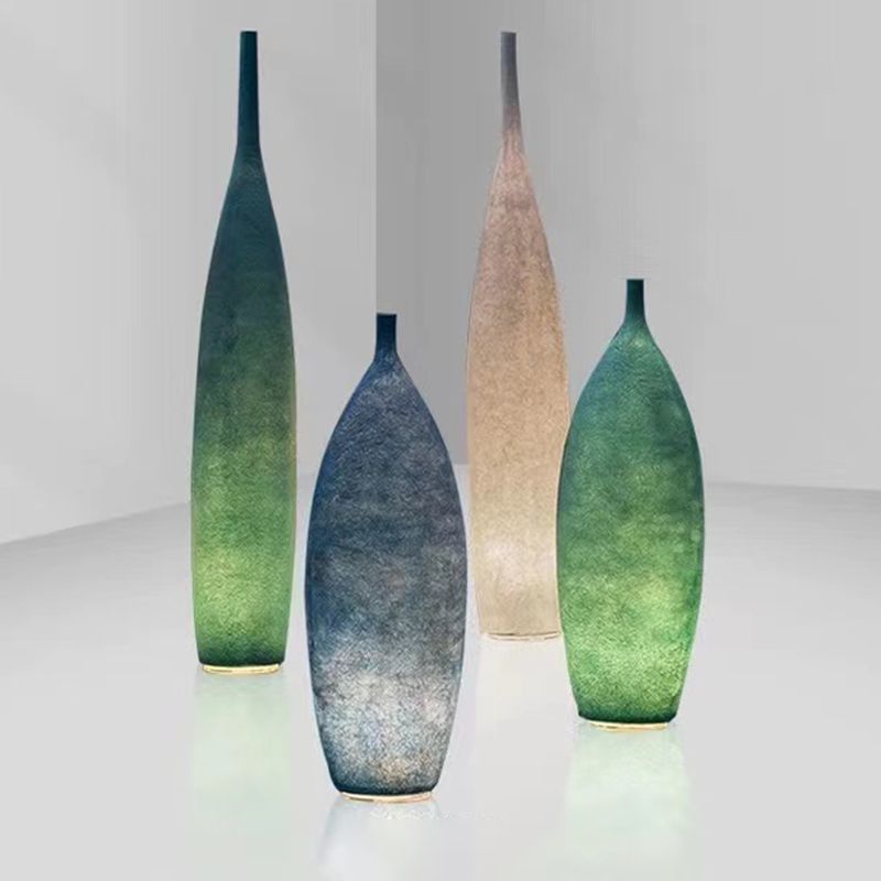 Las Sola: Byers bottle floor lamps, modern resin lighting