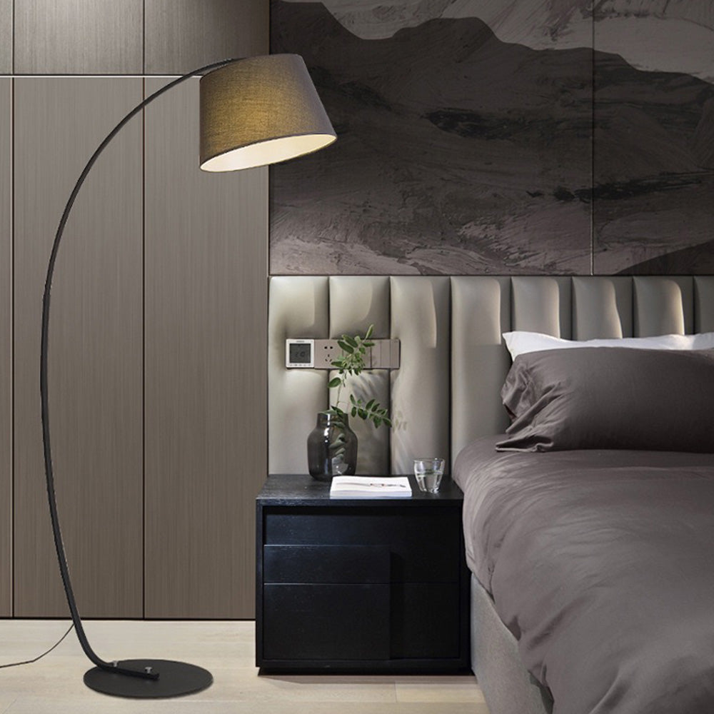 Salgado Arc Floor Lamp in Bedroom Setting