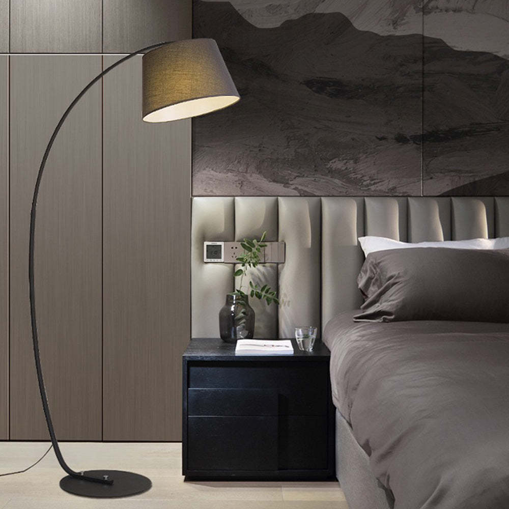 Salgado Arc Floor Lamp in Bedroom Setting