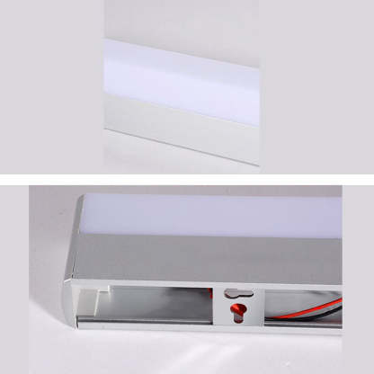 Leigh Modern Vanity Light: Acrylic and Metal detail