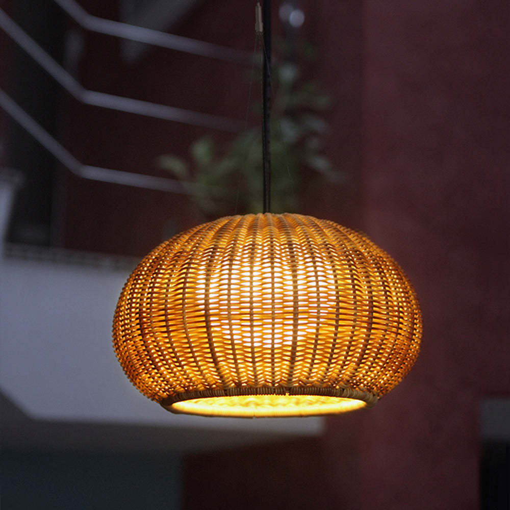 Ritta Bamboo Lantern Pendant Light - Las Sola Lighting