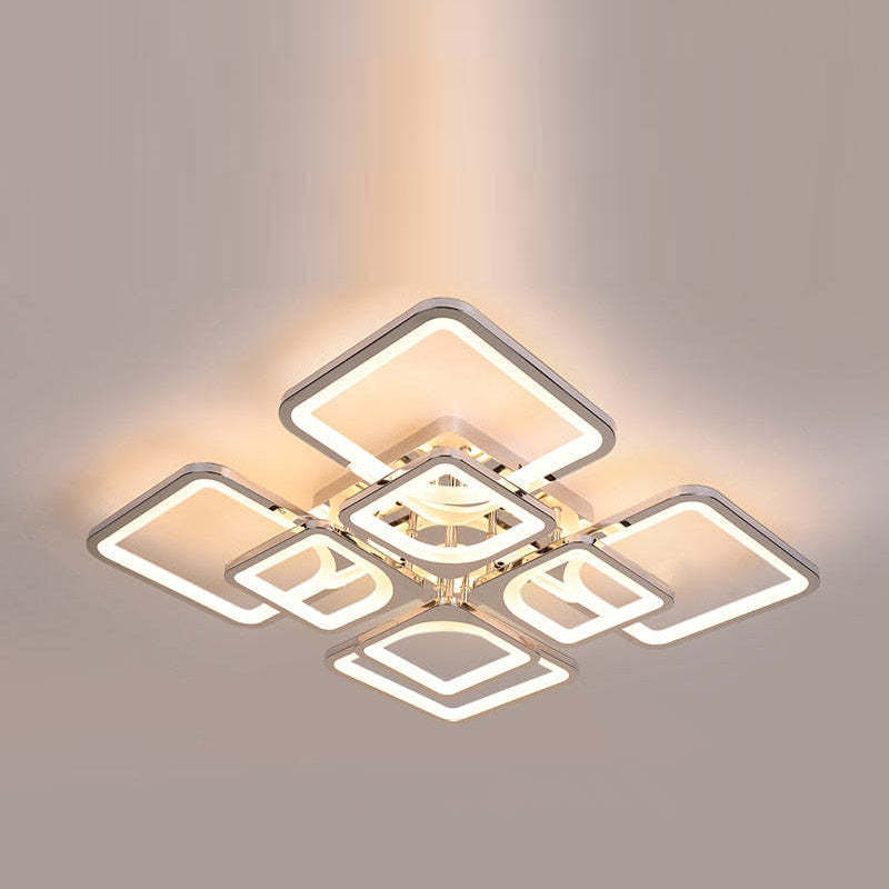 Lacey Modern Square Flush Mount Ceiling Light, modern design