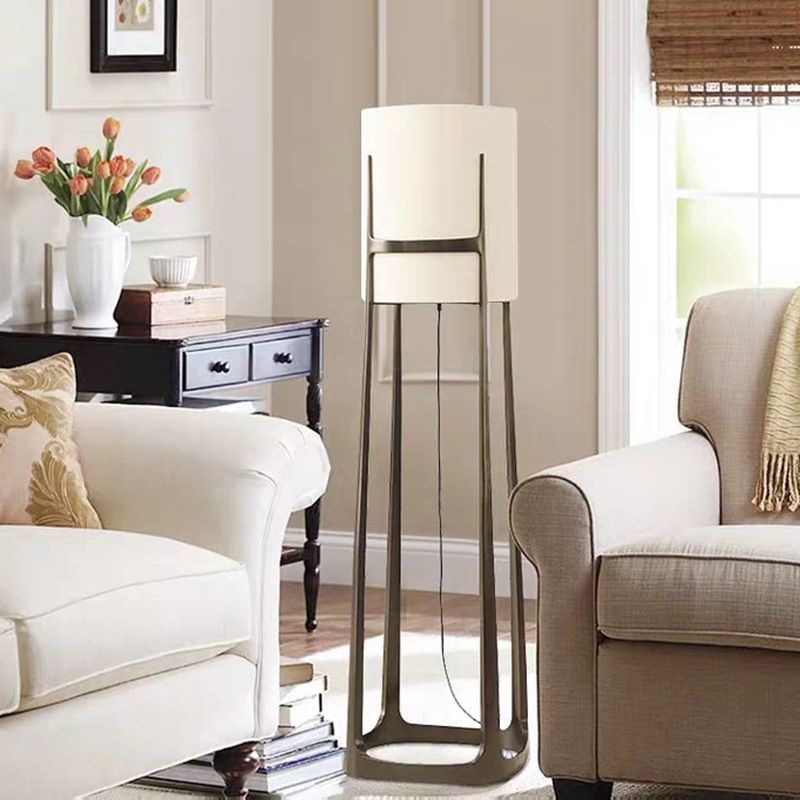 Eryn Fabric Floor Lamp: Las Sola modern living room lighting