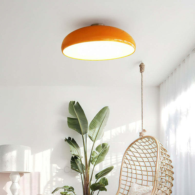 Orange Morandi Vintage LED Ceiling Light in a modern living room
