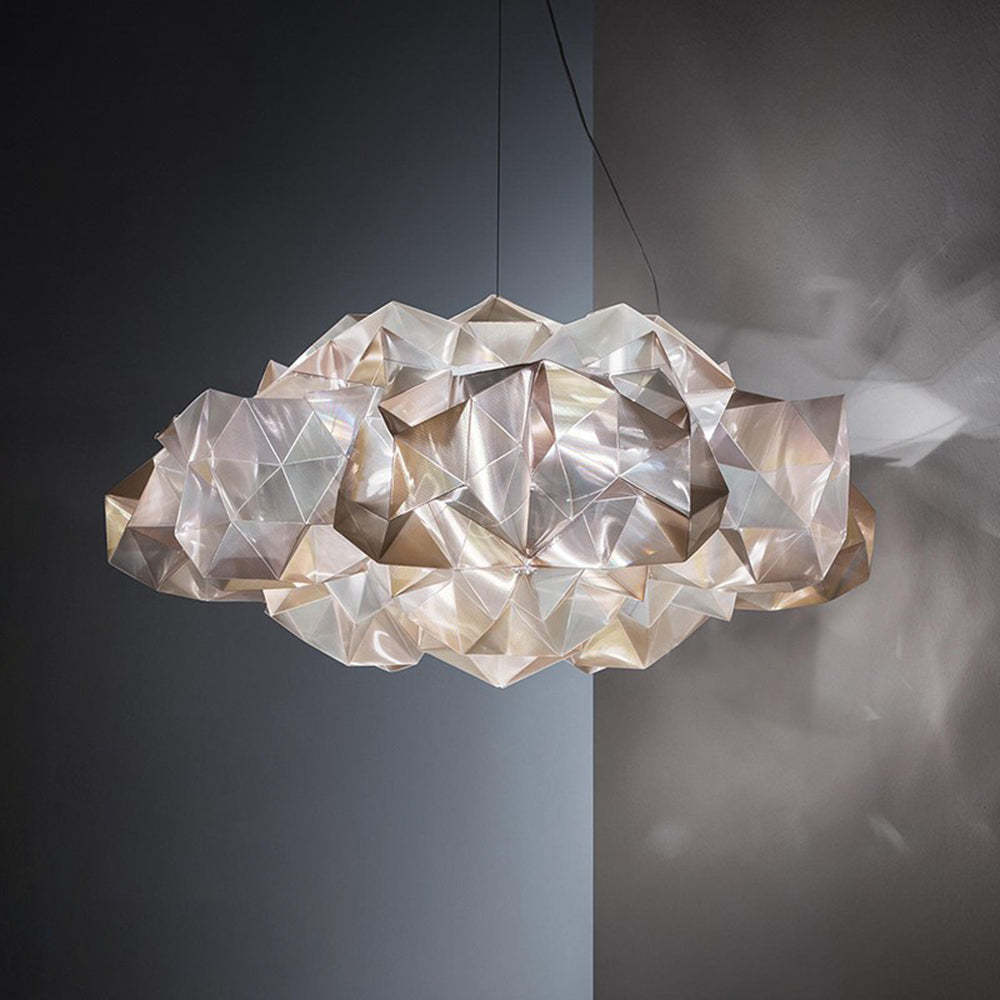 Diamond cloud acrylic pendant lighting by Las Sola.