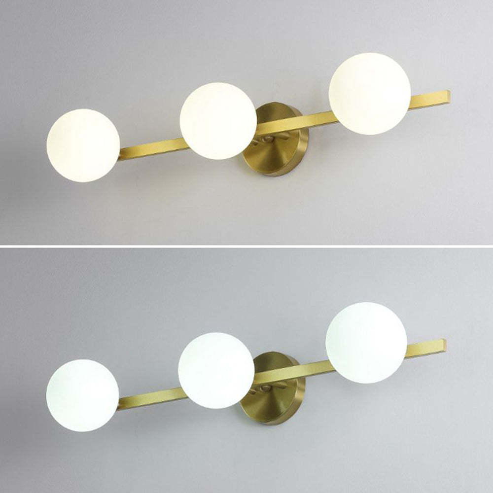 Valentina Retro Globe Wall Lamp - 3-Light, warm light