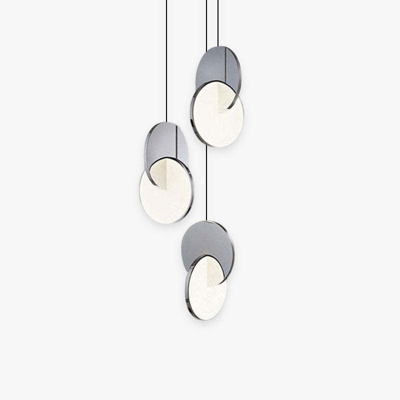 Welsh Pendant Light Disc - Modern metal lighting fixture for bedroom, dining room, living room