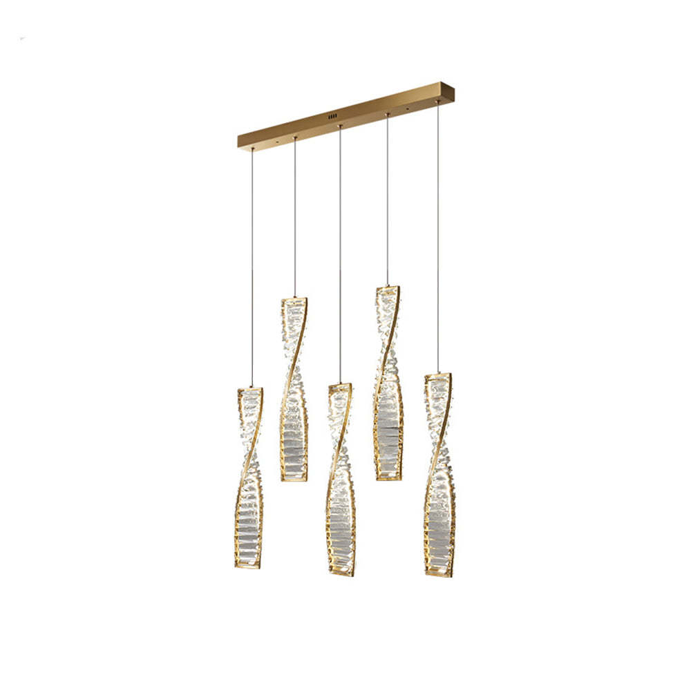 Marilyn Modern Spiral Strip Metal Pendant Light