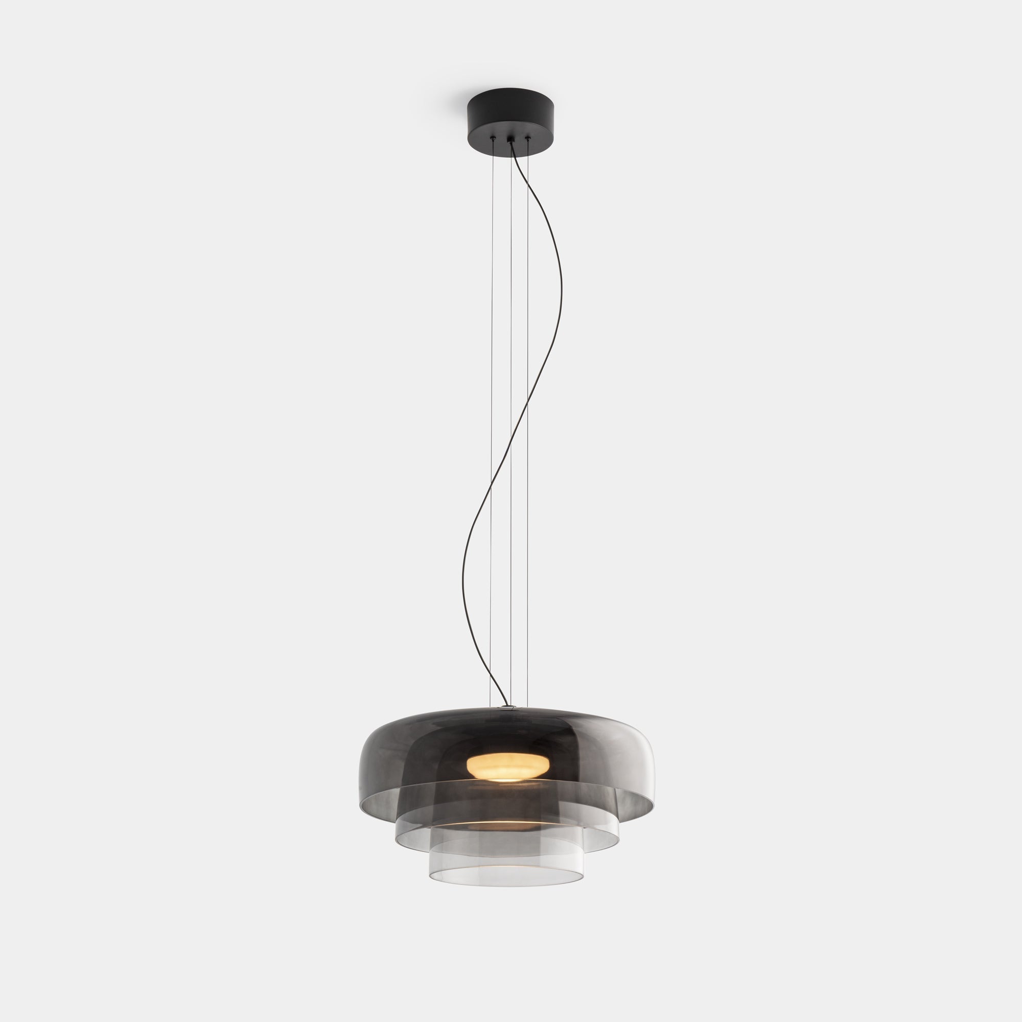 Morandi Modern pendant light, glass shade