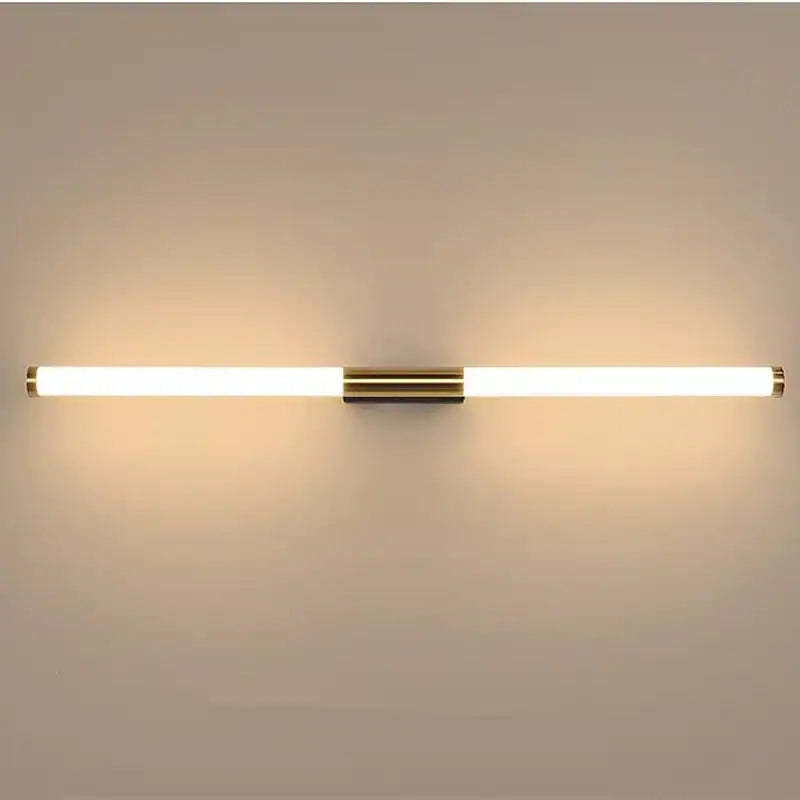 Leigh Linear Wall Lamp: Modern gold accent lighting
