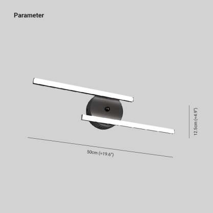 Edge Modern Wall Lamp dimensions