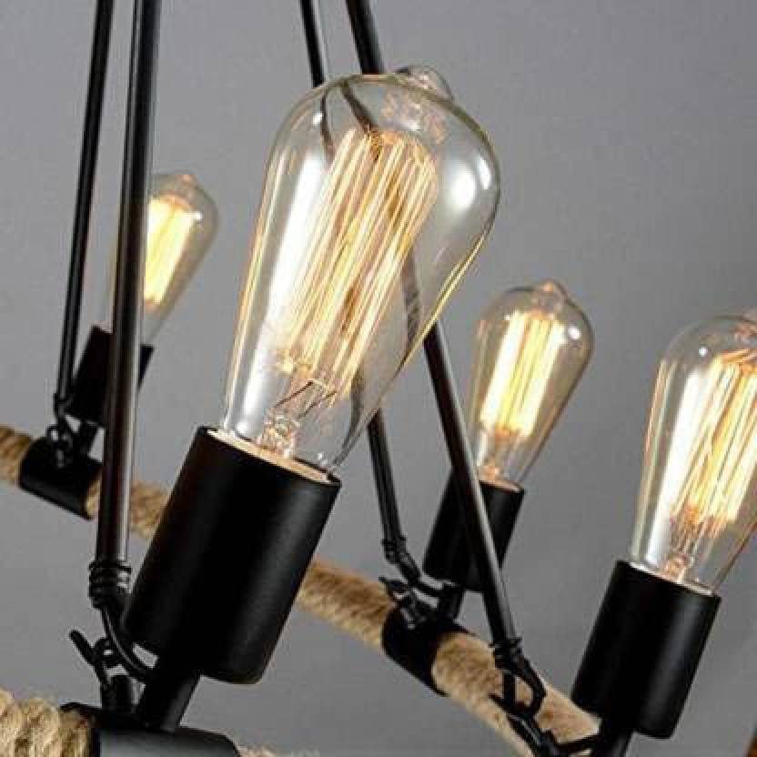 Epoch Pendant Light Detail: Edison Bulbs and Rope