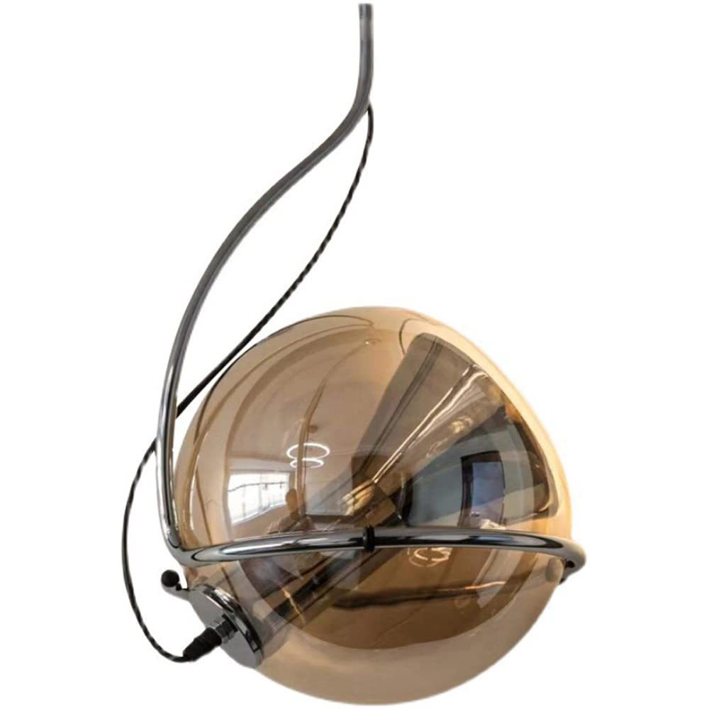 Hailie American Vintage Pendant Light amber glass detail