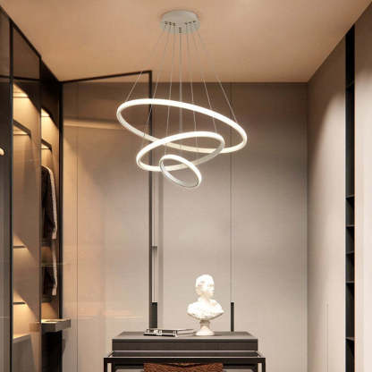 Modern 3-Ring LED Pendant Light - Las Sola Lighting