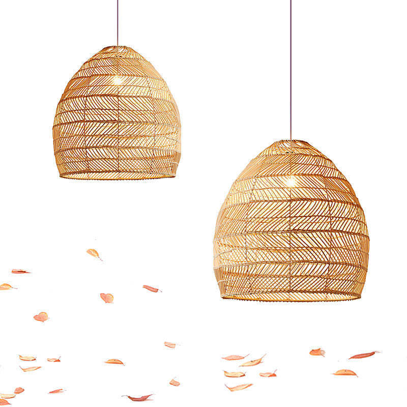 Muto Rattan Bamboo Pendant Lights - Lassola Lighting