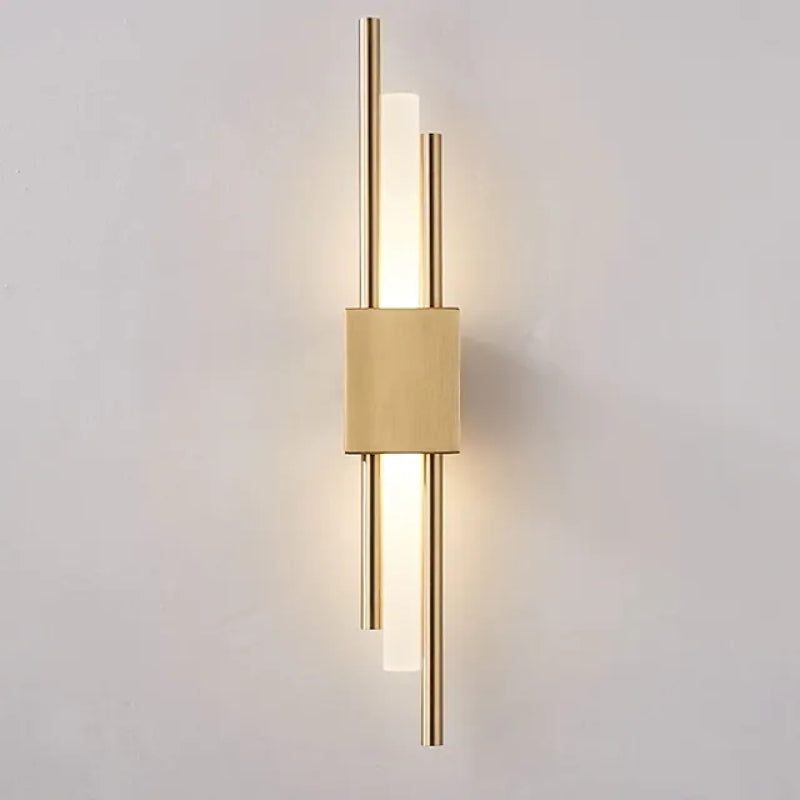 Alana wall lamp: Modern gold metal and marble lighting.