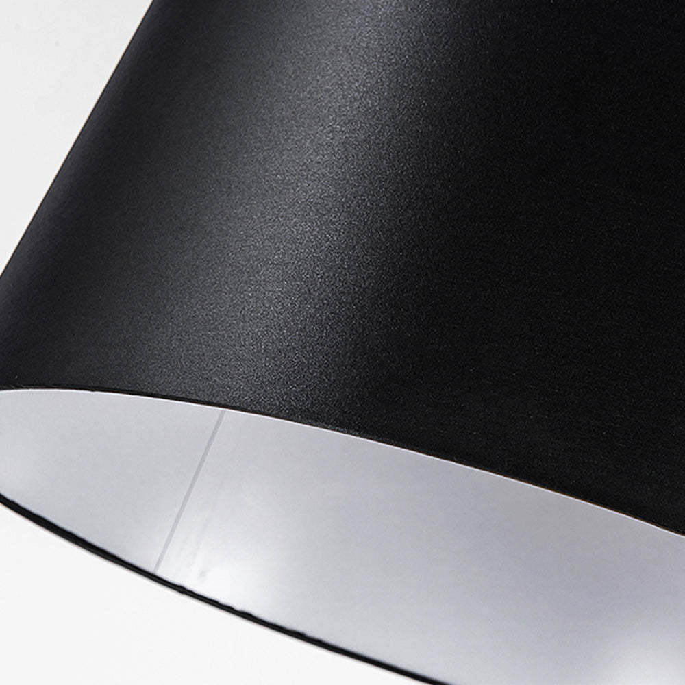 Salgado Floor Lamp - Black Fabric Shade Detail