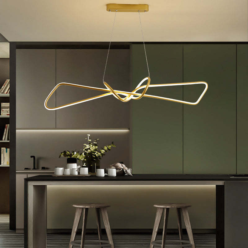 Bouvet metal pendant light in modern kitchen.