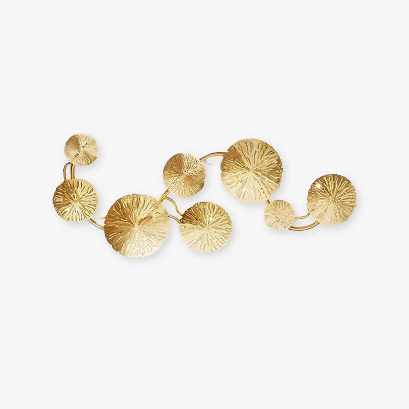 Knox Modern Metal Round Lotus Leaf Wall Lamp