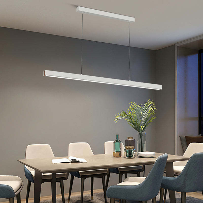 Dining room with Edge Minimalist Pendant Light from Las Sola