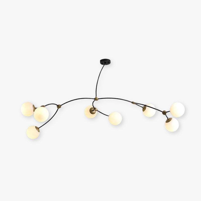 Valentina Branch Chandelier, Modern Minimalist Lighting Fixture