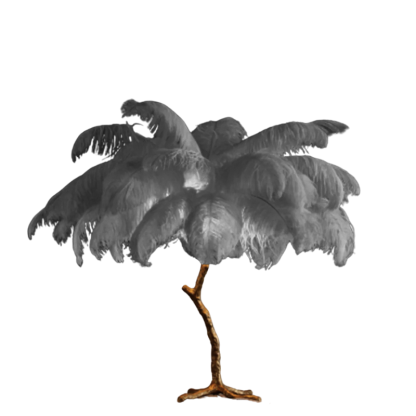 O'Moore Nordic Luxury Unique Ostrich Feather Floor Lamp/Table Lamp
