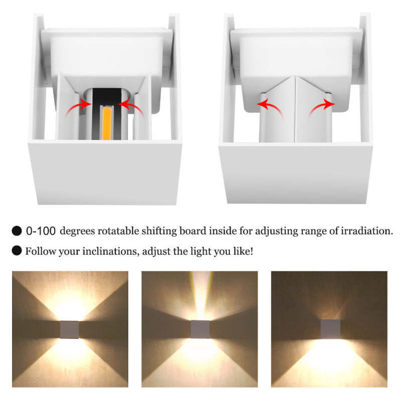 Orr LED wall lamp adjustable lighting
