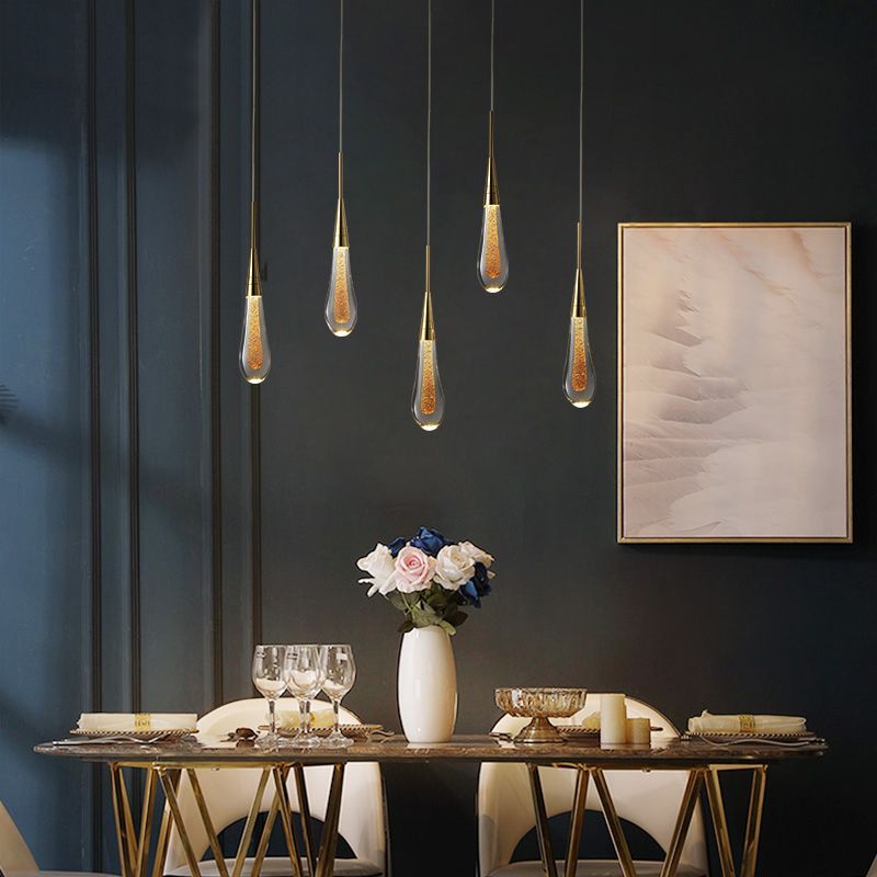 Hailie Teardrop Pendant Lights over dining table