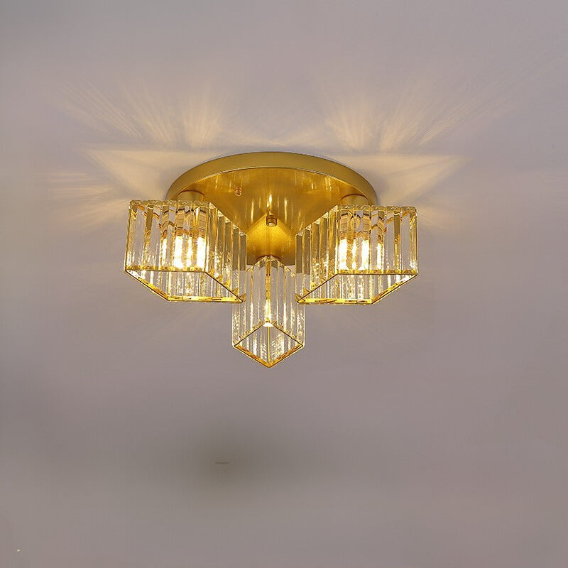 Gold Eryn Modern Flush Mount Ceiling Light
