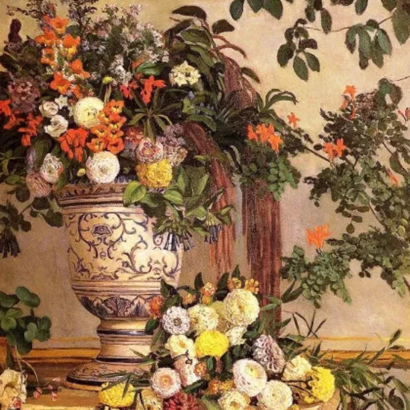 Flowers by Frederic Bazille: Oil Painting Reproduction