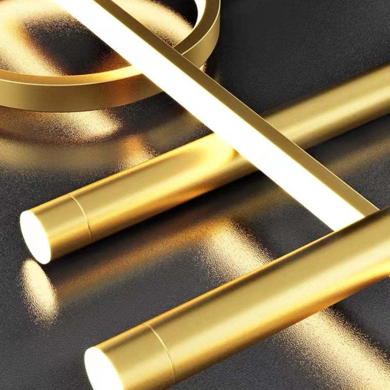 Gold metal Madina pendant light detail