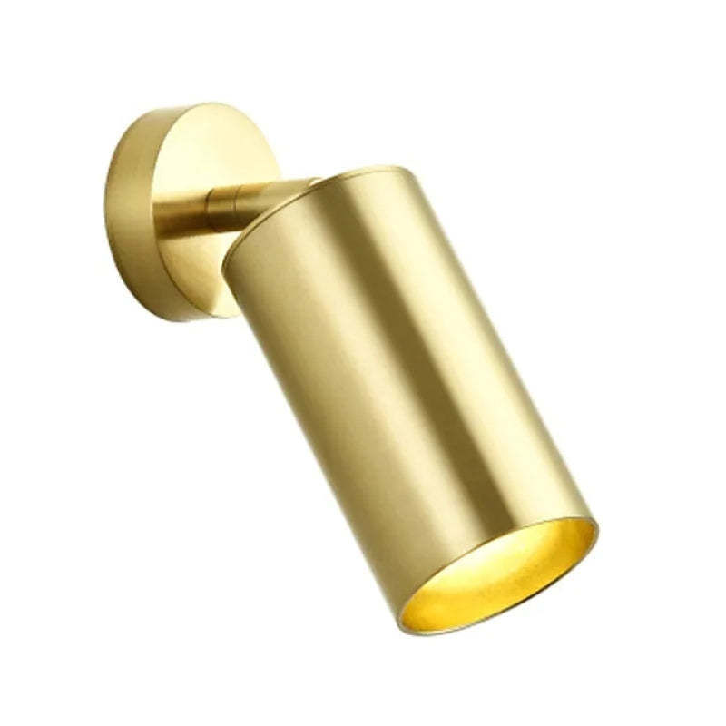 Freja gold cylinder spotlight - modern flush mount ceiling light