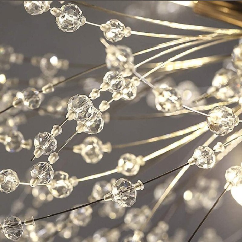 Lili Vintage Pendant Light close-up, crystal details