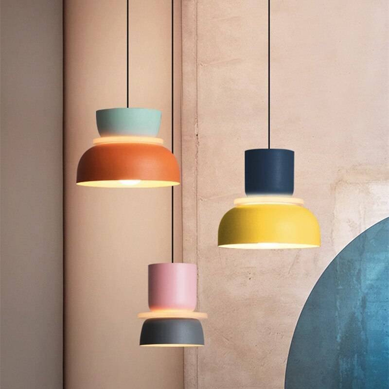 Morandi Industrial Pendant Lights color clash design
