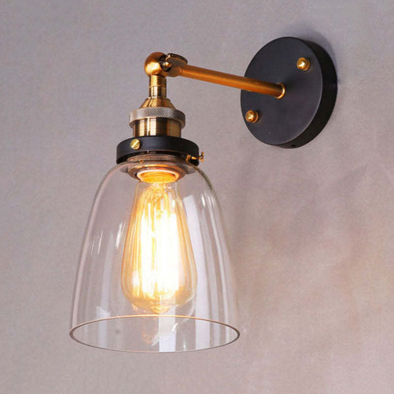Brady Wall Lamp - Retro Glass Sconce Lighting