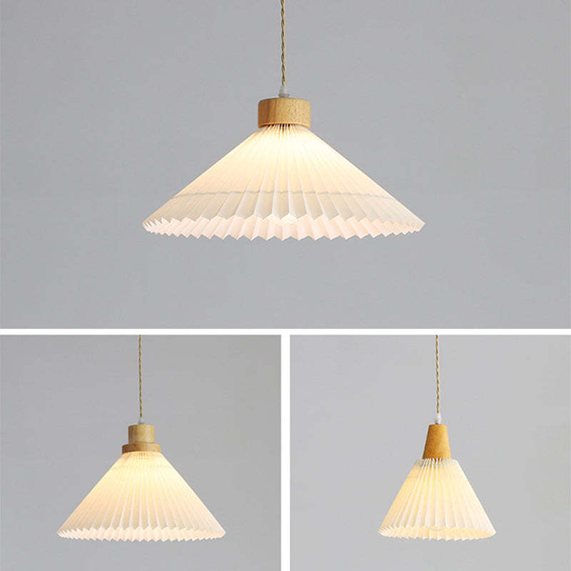 Ozawa pendant light with origami shade variations
