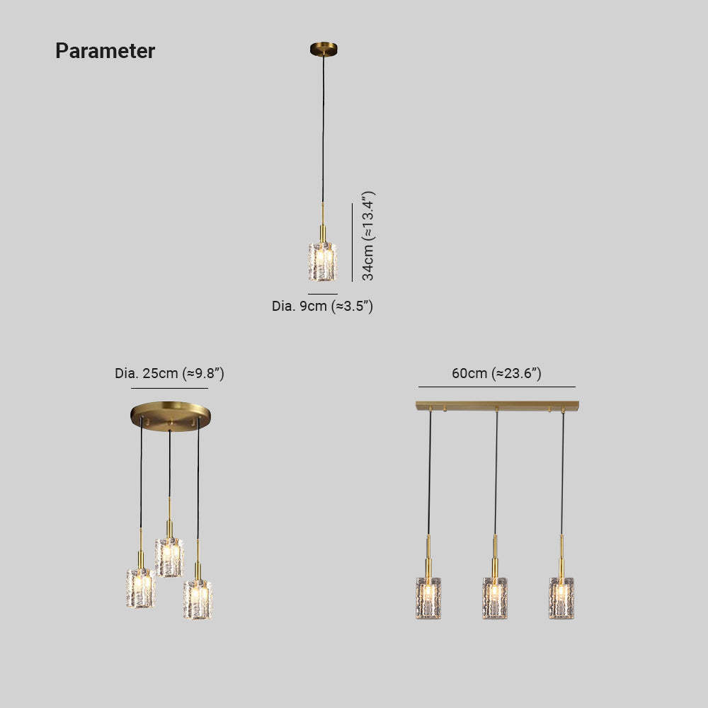 Kristy Modern Pendant Light Dimensions and Variations
