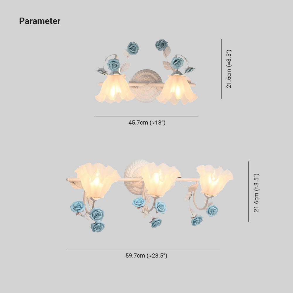 Félicie Flower Wall Lamp Dimensions