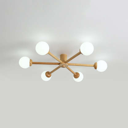Ozawa 6-light ceiling lamp. Modern lighting solution.