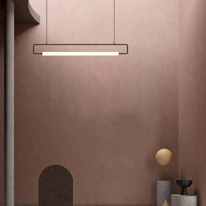 Edge Modern Minimalist rectangular Metal  Pendant Light