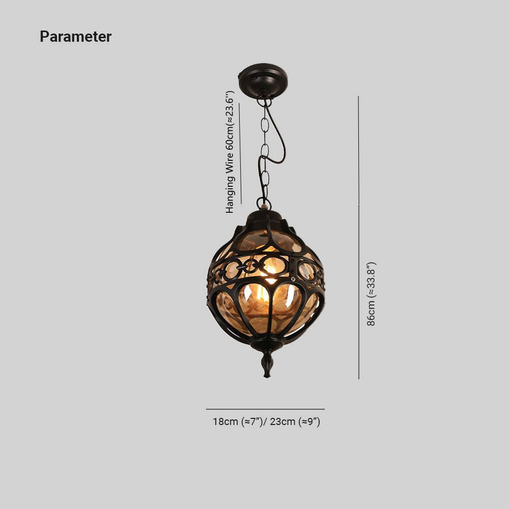 Alessio Pendant Light Dimensions - Farmhouse Rustic Lighting