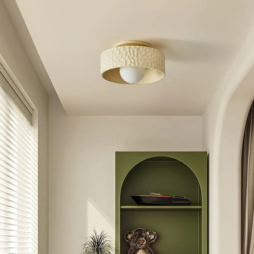 Bella LED Flush Mount Ceiling Light in Modern Living Room