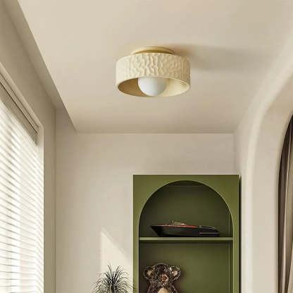 Bella LED Flush Mount Ceiling Light in Modern Living Room