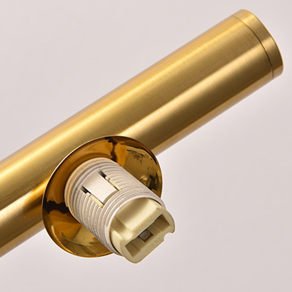 Gold Valentina wall lamp G9 bulb base detail