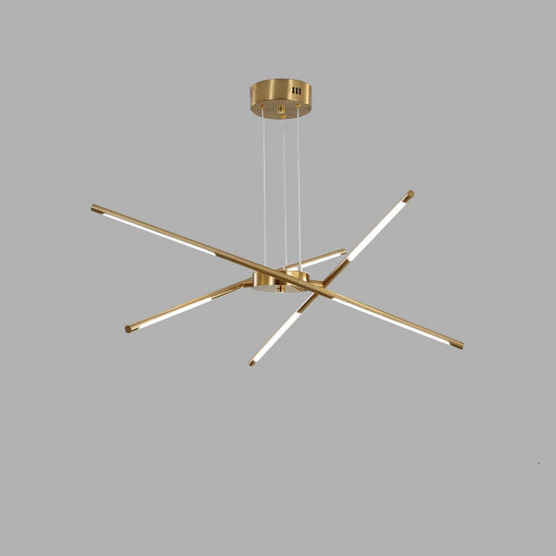 Gold Edge Pendant Light, Modern Lighting Fixture