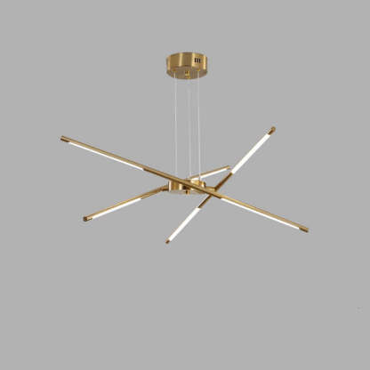 Gold Edge Pendant Light, Modern Lighting Fixture