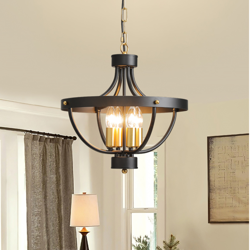 Black Metal Alessio Pendant Light for Dining Room Lighting