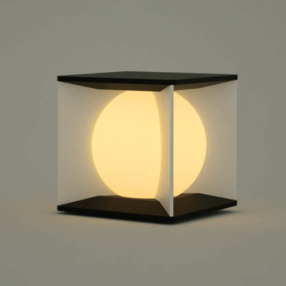 Elif Moon Pier Light. Modern outdoor pillar lighting.